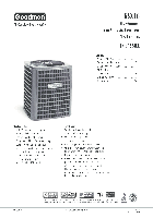 Acondicionadores de aire Goodman Mfg . Co. LP. Air Conditioner GSX16 Manual de usuario